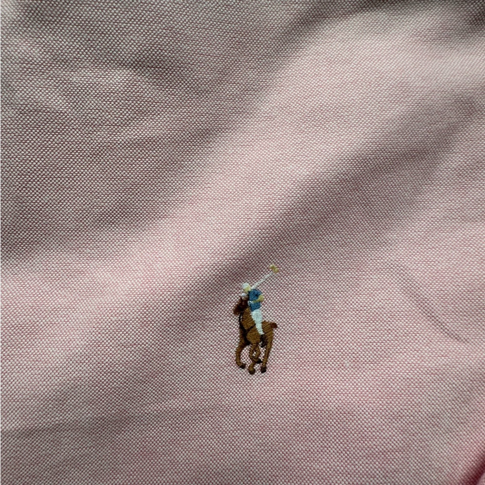 Ralph Lauren Pink Classic Yarmouth Button Down Shirt - Picture 5 of 6